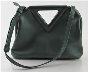 BOTTEGA VENETA Point Small Leather Bag in Black